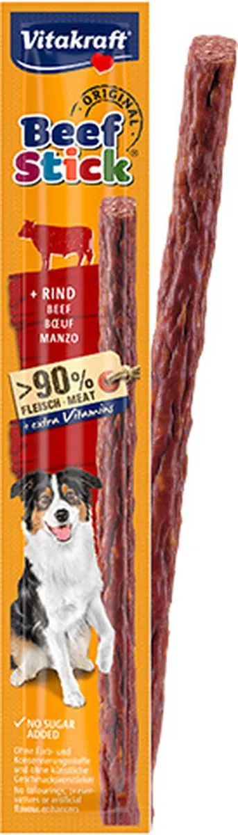 Vitakraft Beef Stick Rund - 40 Stuks (10x4)