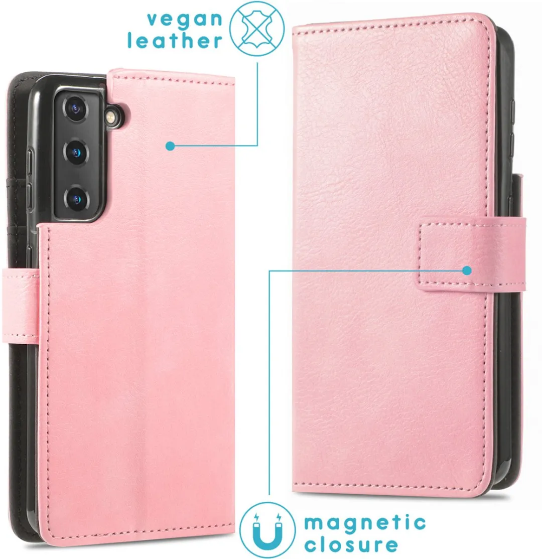 Imoshion Hoesje Samsung Galaxy S21 Plus - 3 Pasjes - Roze