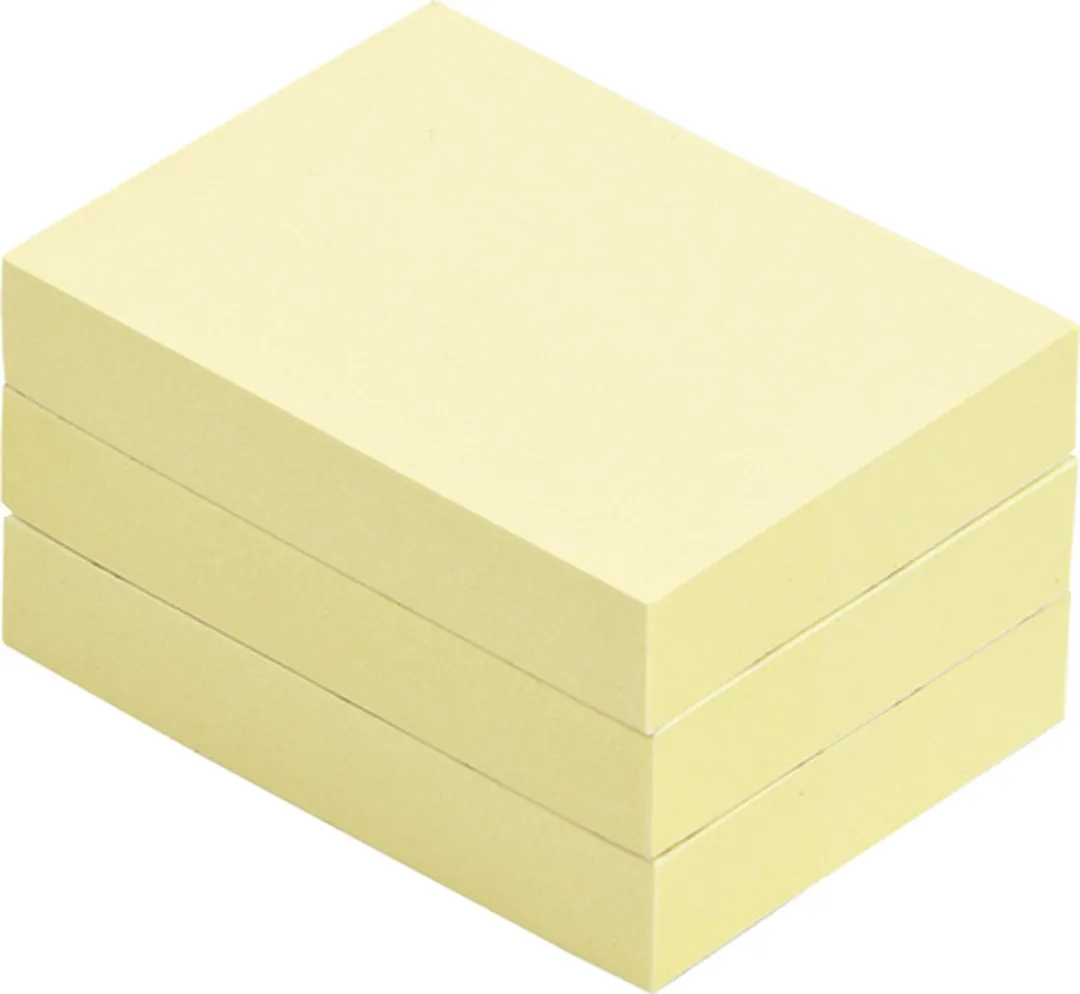 Quantore Memoblok 38x51mm Geel - 120 Stuks