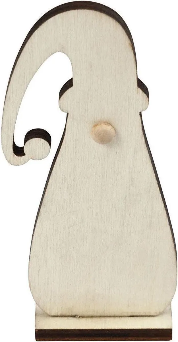 Creativ Company Houten Kerstkabouter 10cm - Multicolor