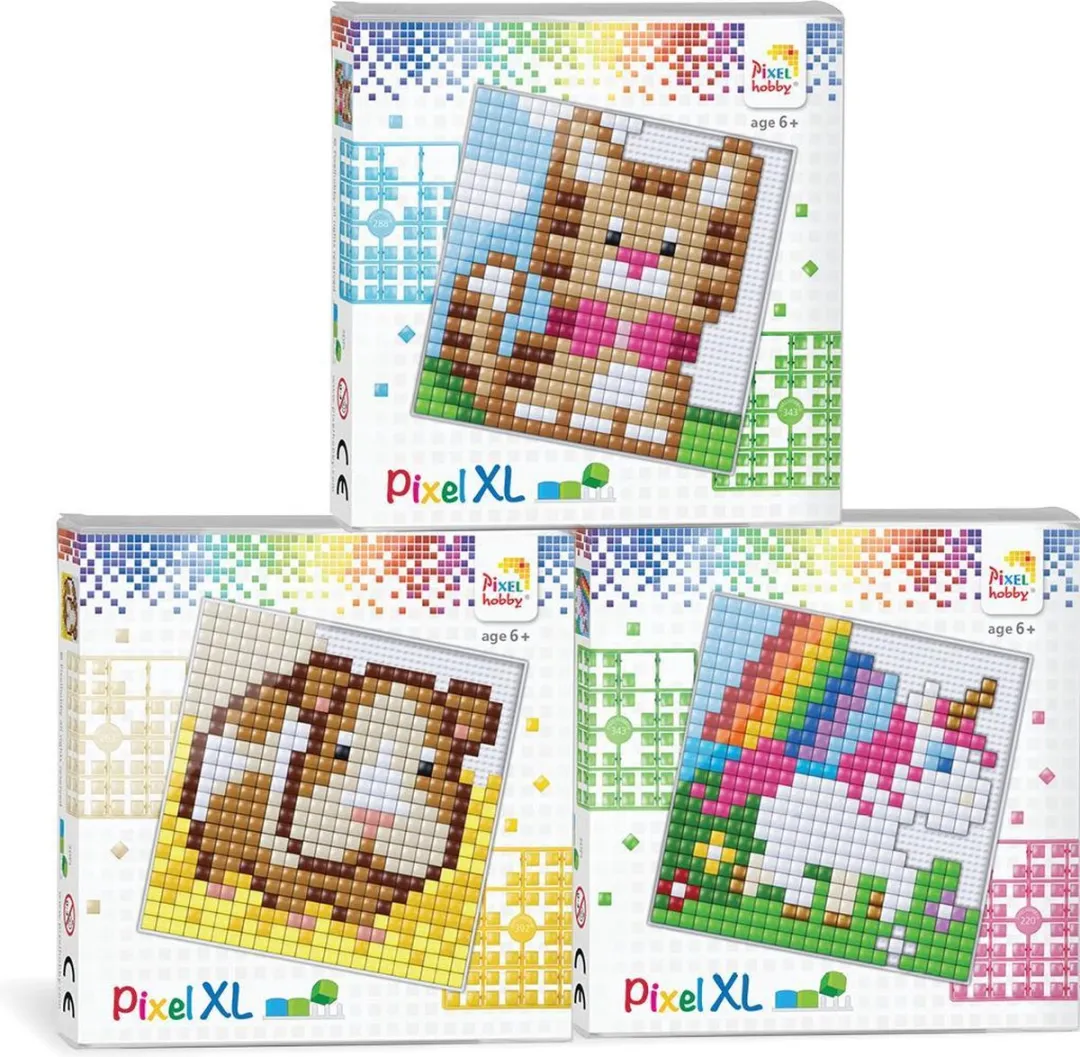 Pixelhobby XL Complete Set Hamster - 3 Stuks - Multicolor