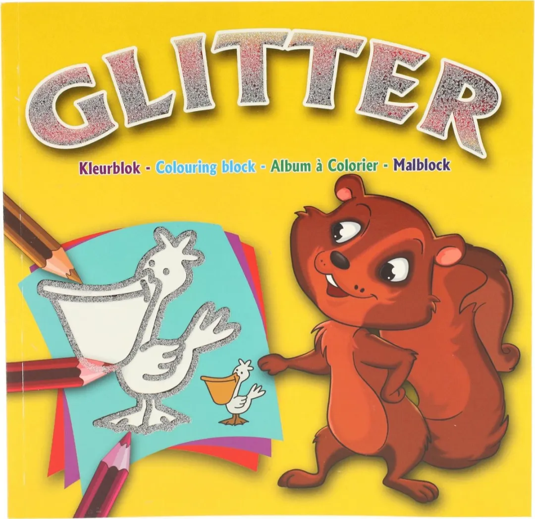 Toi-Toys Kleurboek Glitter Meisjes 40 Pagina's