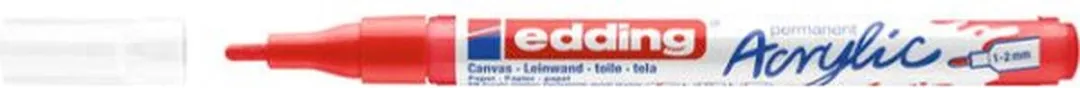 edding 5300 Acrylmarker - Fijne punt - Verkeersrood - afbeelding 3 van 4
