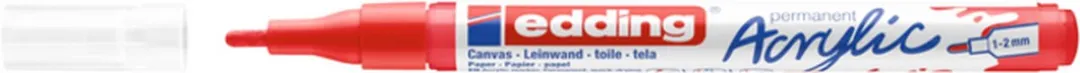 edding 5300 Acrylmarker - Fijne punt - Verkeersrood - afbeelding 4 van 4