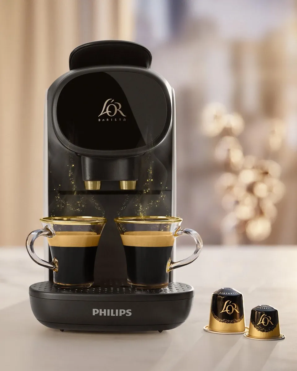 Philips L'Or Barista LM9012/00 Koffiecupmachine - Zwart/Wit - afbeelding 6 van 6
