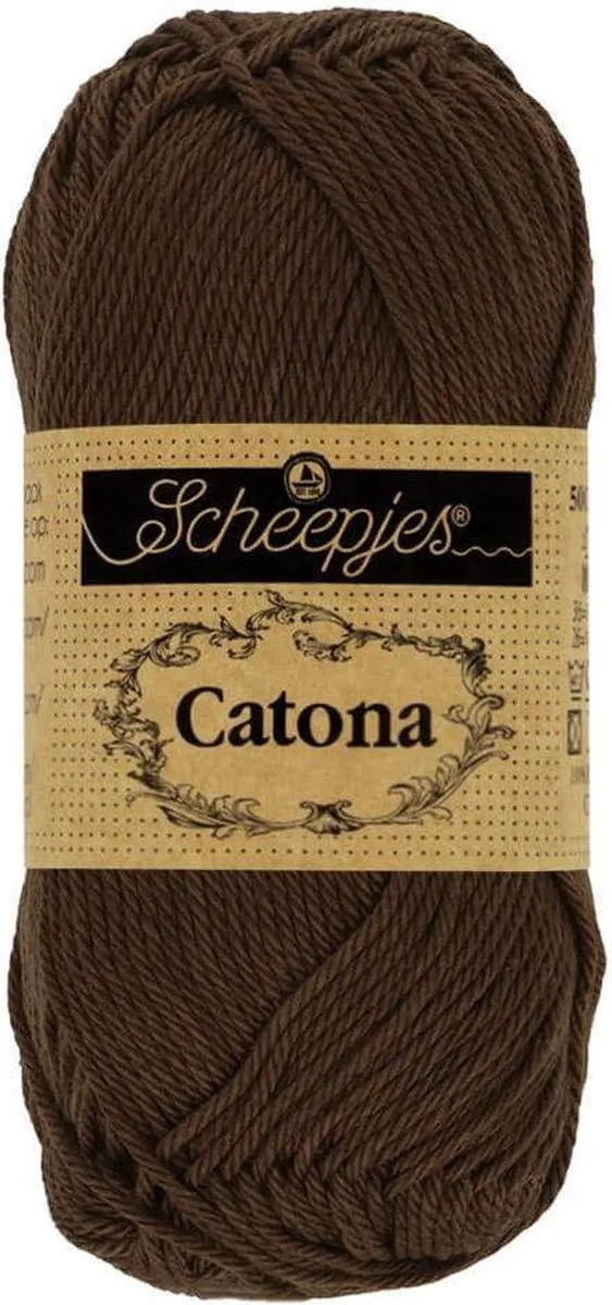 Scheepjes Catona Wol 50g - Black Coffee