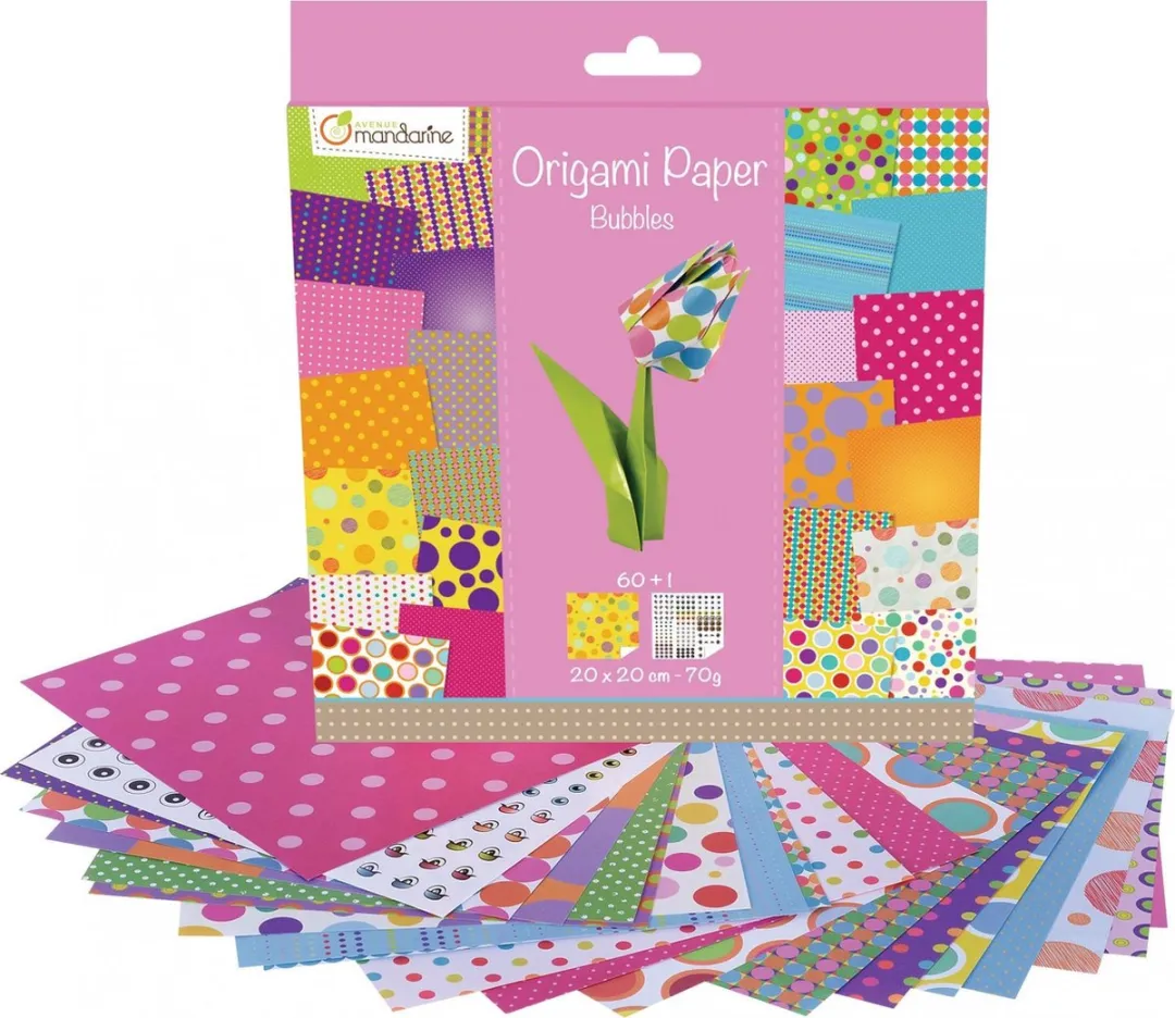 Clairefontaine Origami Papier Bubbles 60 Vel 70g 20x20cm - Multicolor