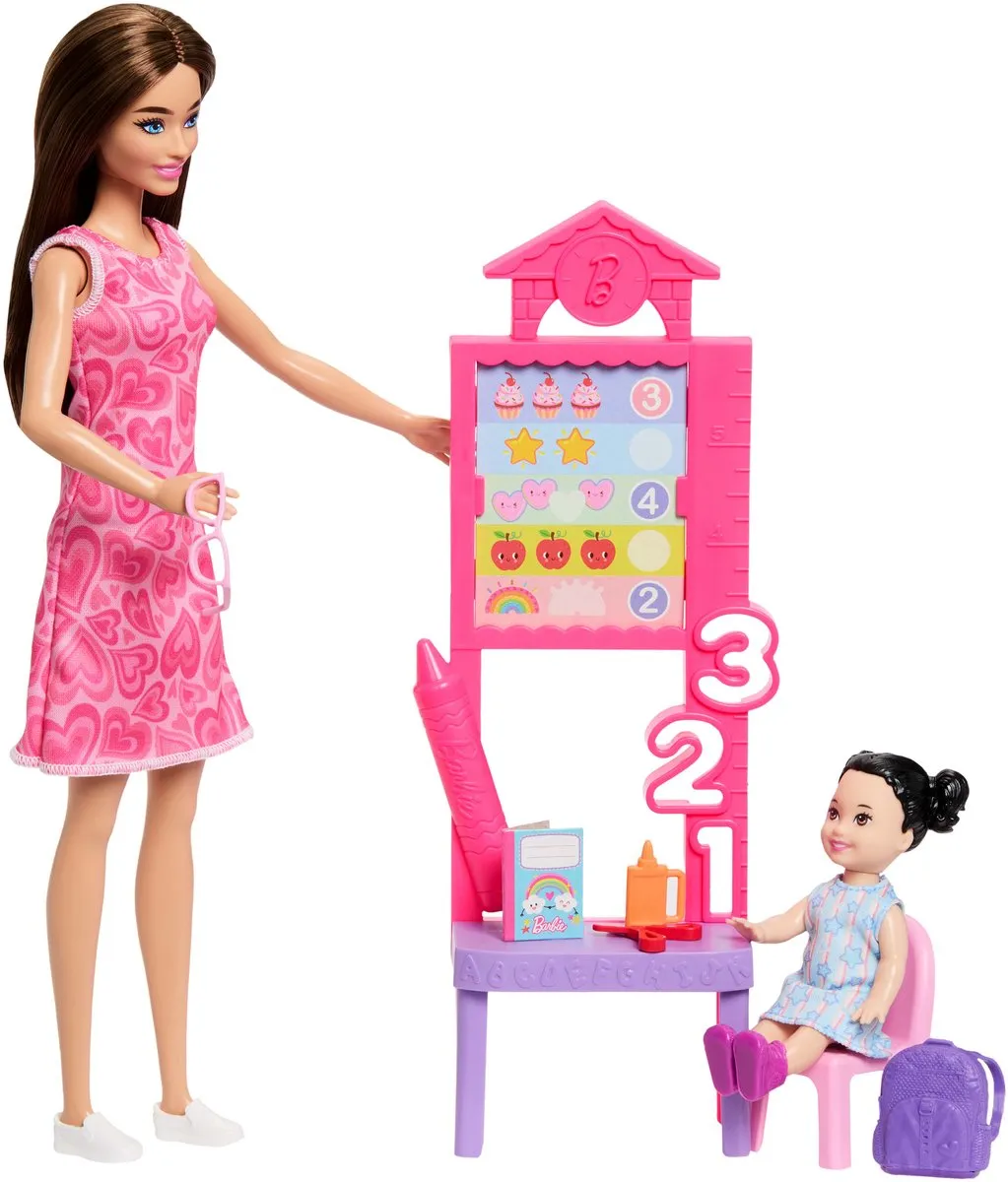 Barbie Schooljuf Speelset JMK16 - Meerkleurig