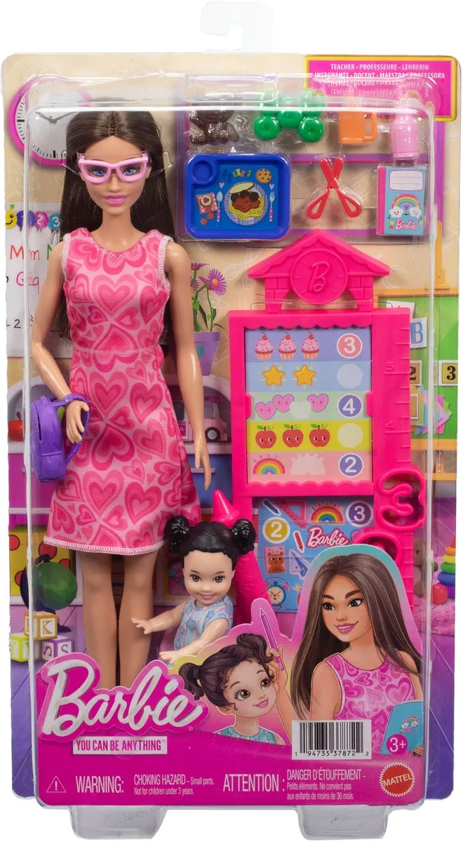 Barbie Schooljuf Speelset JMK16