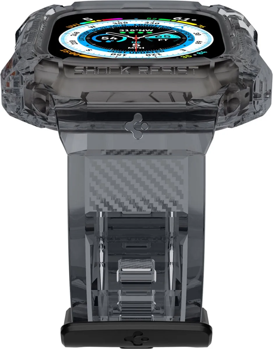 Spigen Rugged Armor Pro Hoes Apple Watch Ultra 49mm - Grijs