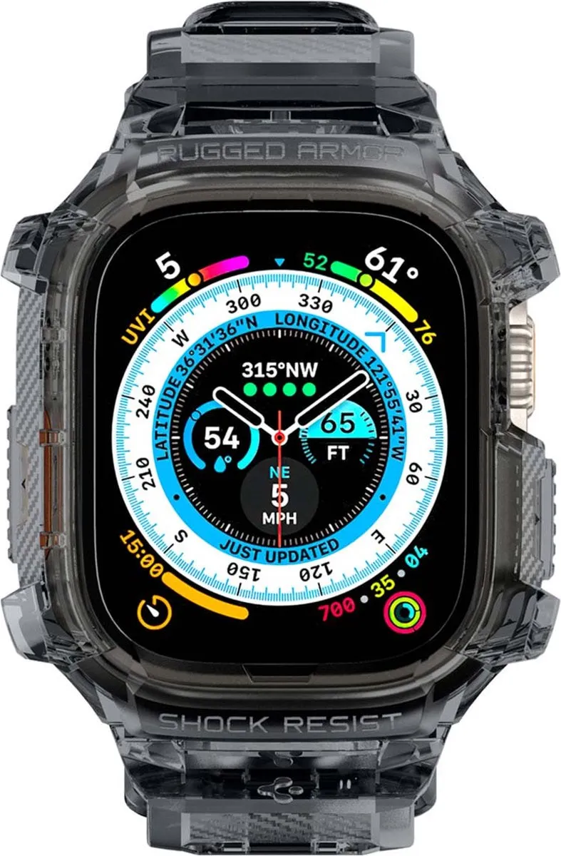 Spigen Rugged Armor Pro Hoes Apple Watch Ultra 49mm - Grijs