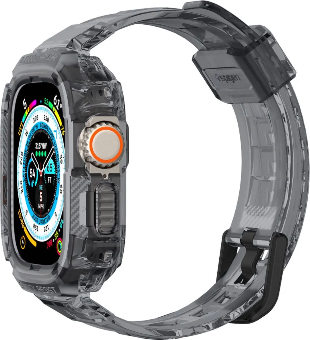 Spigen Rugged Armor Pro Hoes Apple Watch Ultra 49mm - Grijs