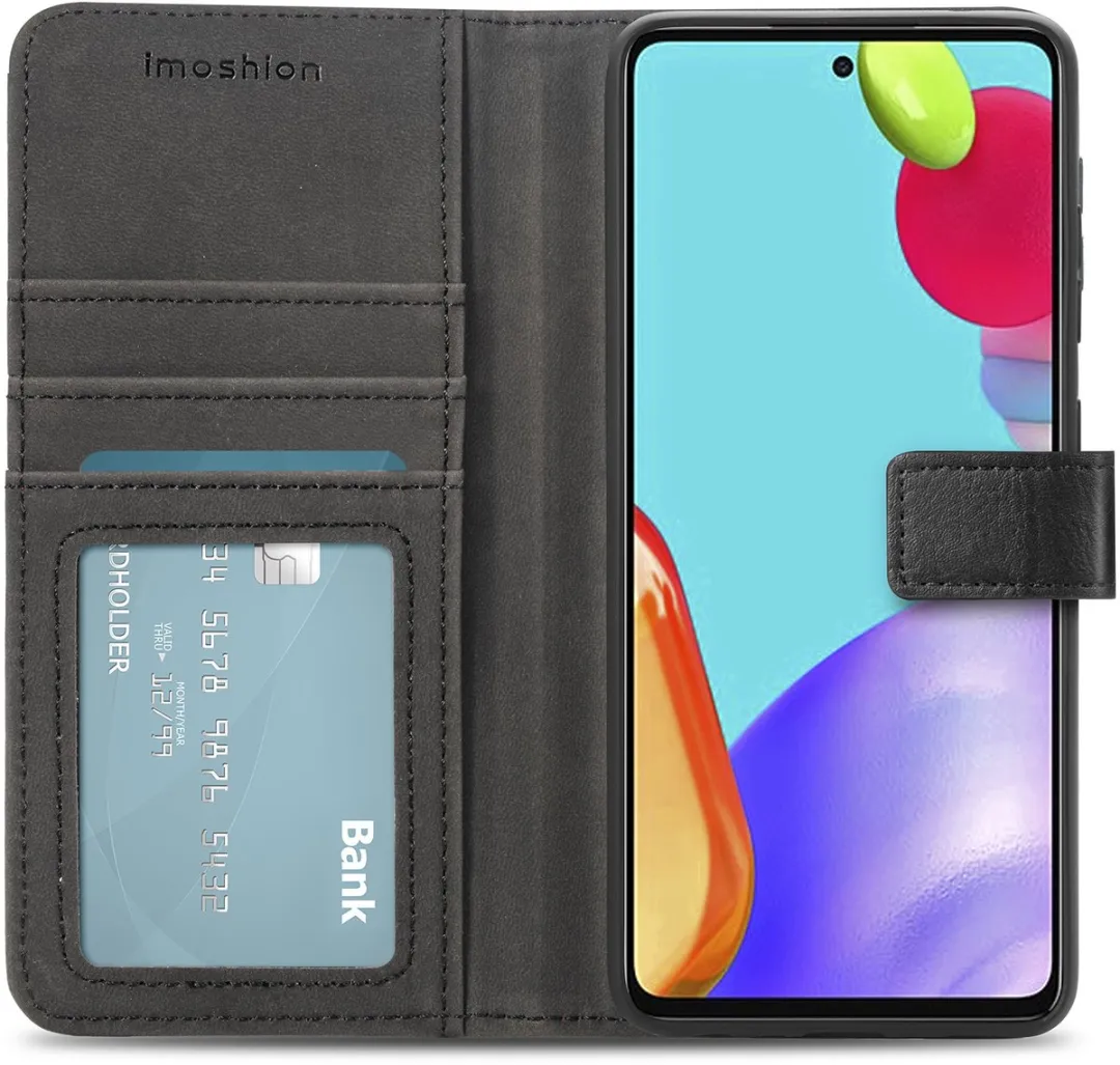 Imoshion Hoesje Samsung Galaxy A72 - 3 Pasjes - Zwart