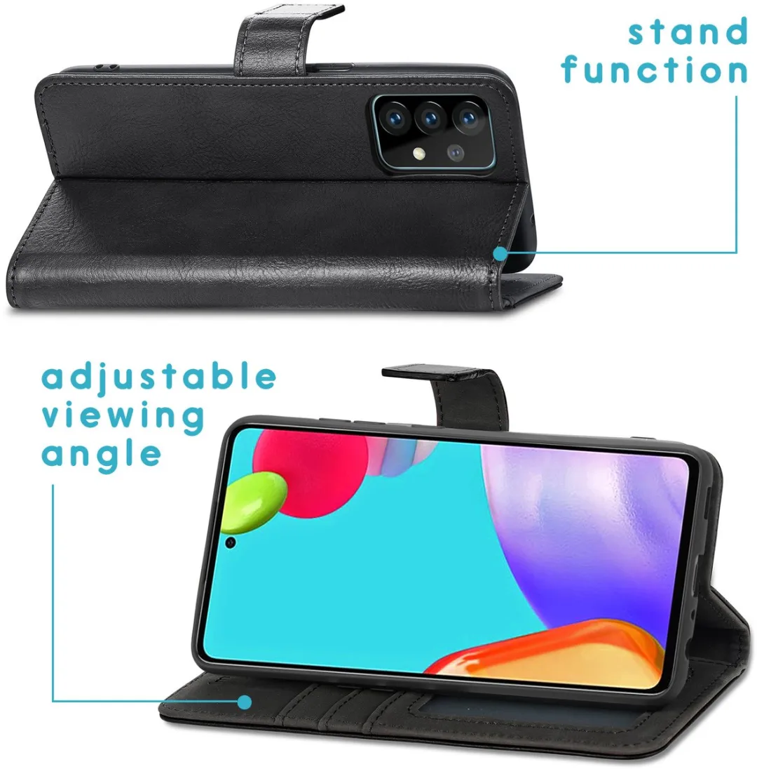 Imoshion Hoesje Samsung Galaxy A72 - 3 Pasjes - Zwart