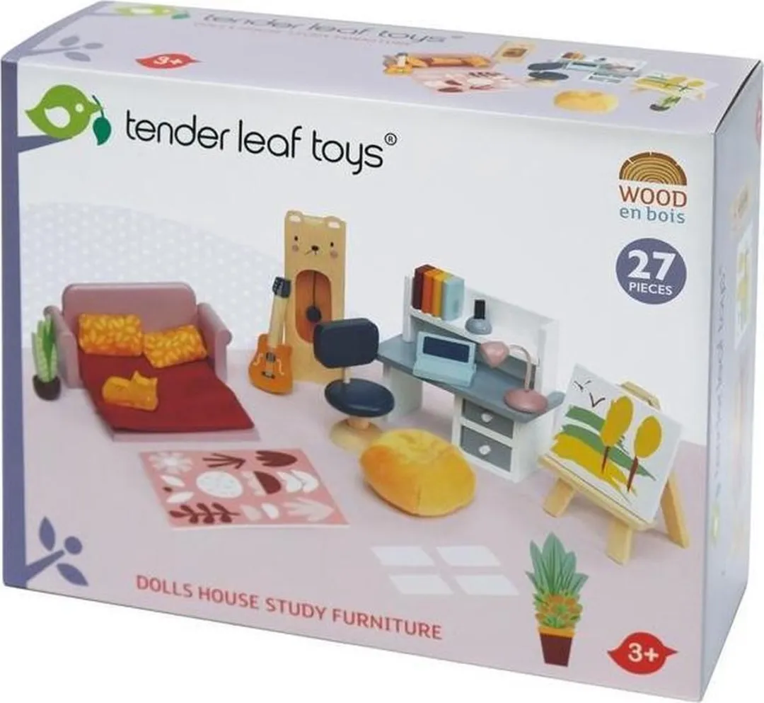 Tender Leaf Toys Meubeltjes Studeerkamer Poppenhuis - Multicolor - afbeelding 2 van 4