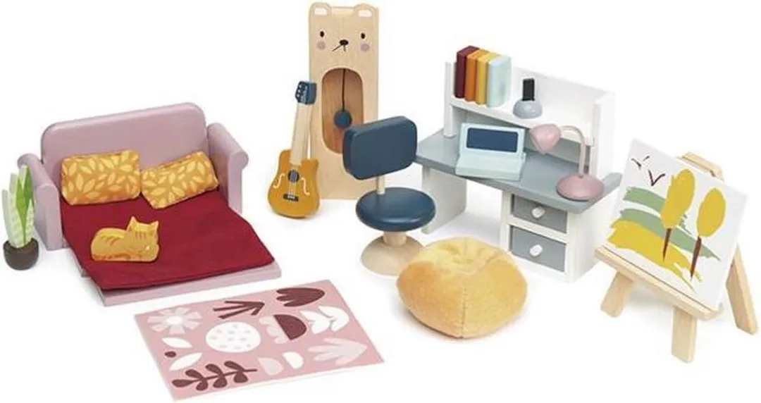 Tender Leaf Toys Meubeltjes Studeerkamer Poppenhuis