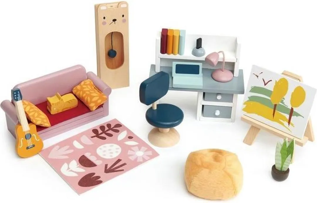 Tender Leaf Toys Meubeltjes Studeerkamer Poppenhuis - Multicolor - afbeelding 4 van 4