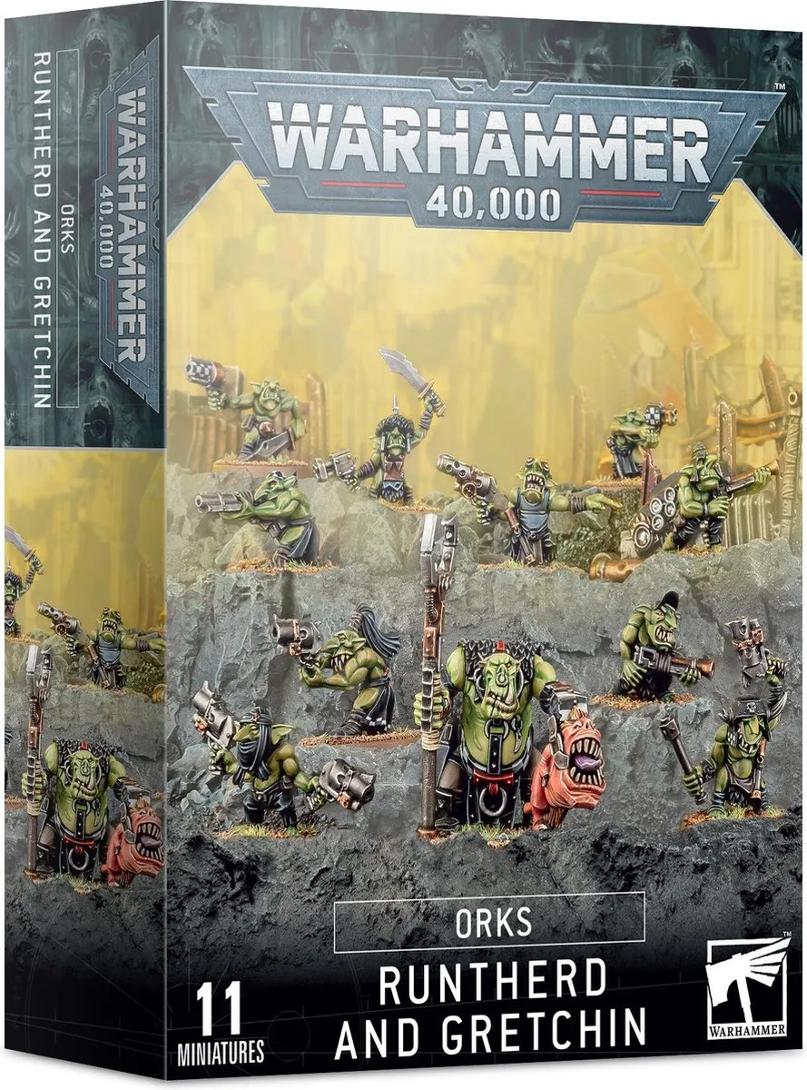 Games Workshop Orks Runtherd and Gretchin