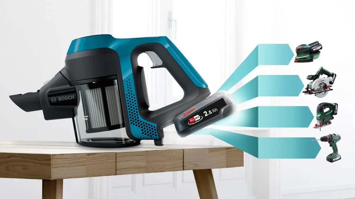 Bosch Unlimited 6 BBS611LAG Steelstofzuiger - Blauw