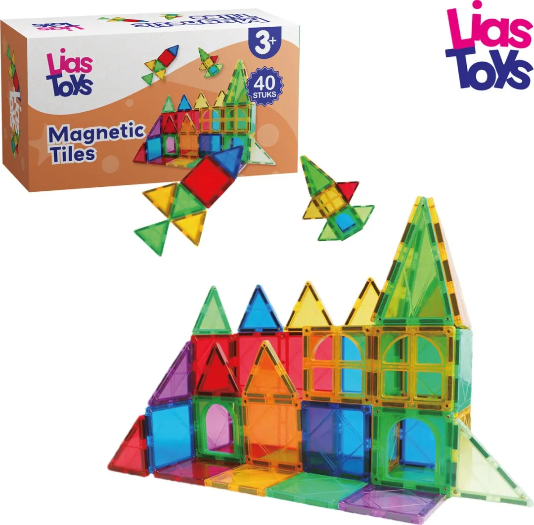 LiasToys Magnetische Tegels 40 Stuks