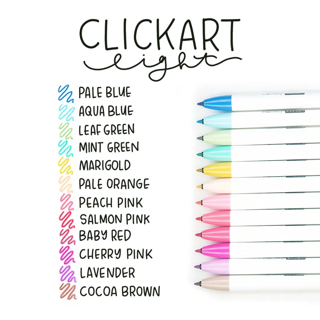 Zebra CLiCKART WYSS22-12C Viltstiften - 12 Stuks - Meerkleur