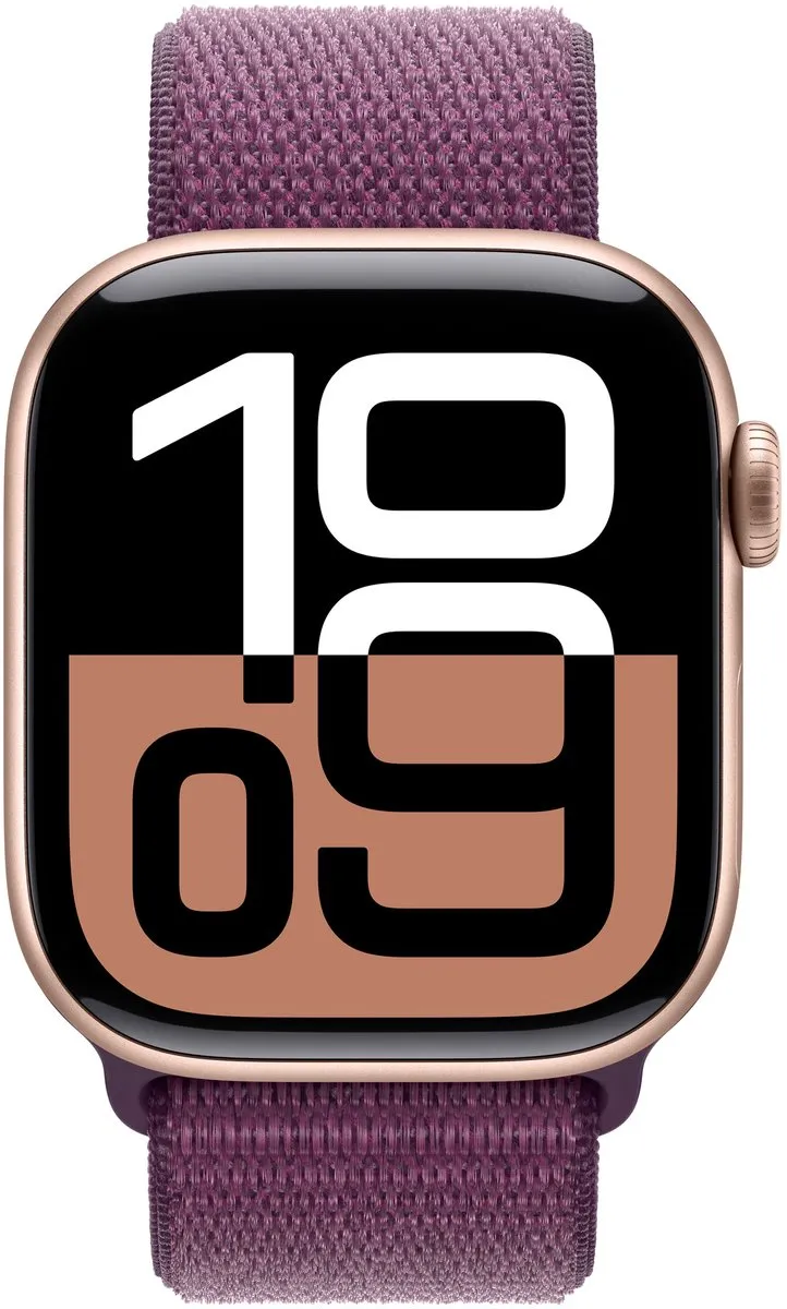 Apple Watch Series 10 42mm - Rosé Aluminium - Plum Band
