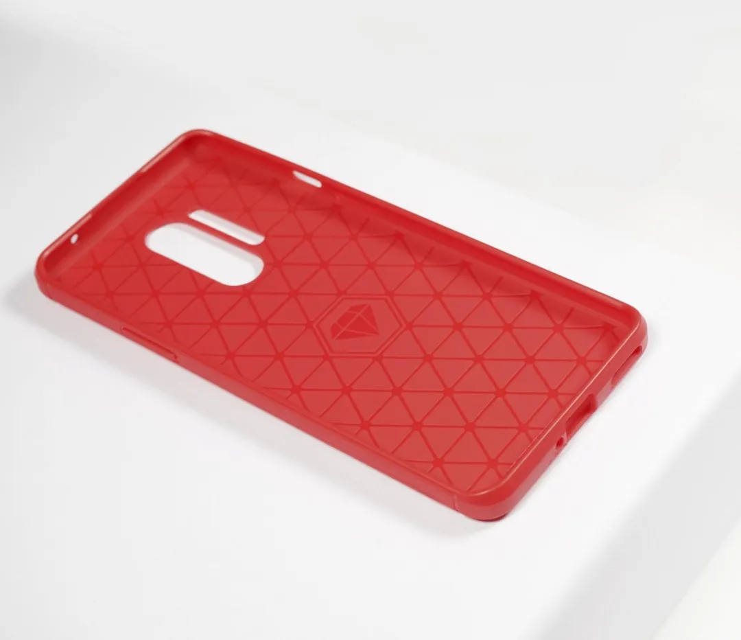 BMAX Carbon Soft Case OnePlus 8 Pro - Rood