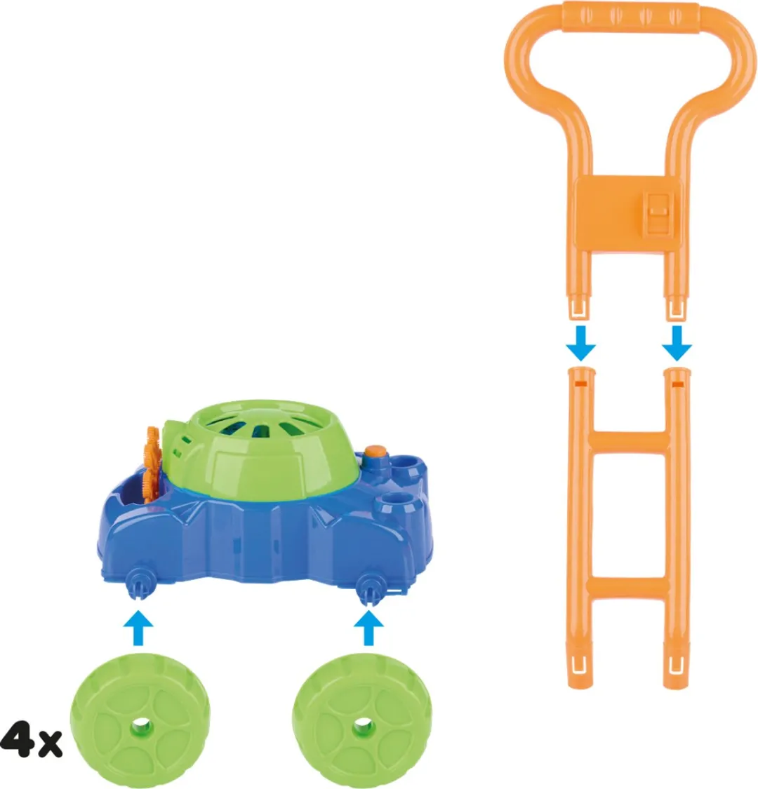 Eddy Toys Zeepbellen Grasmaaier 30067 - Blauw