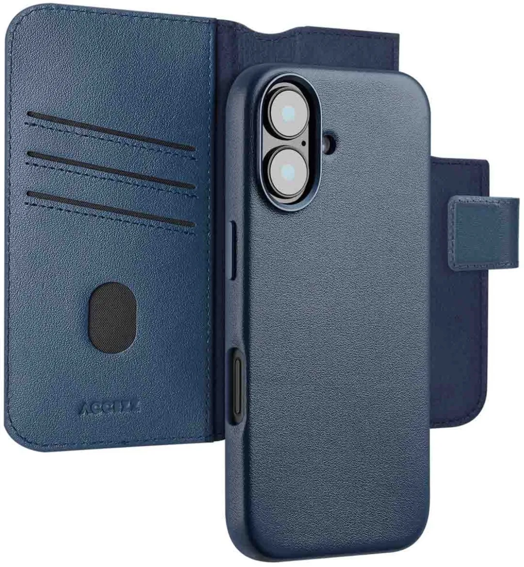 Accezz Hoesje iPhone 16 MagSafe Leather Bookcase