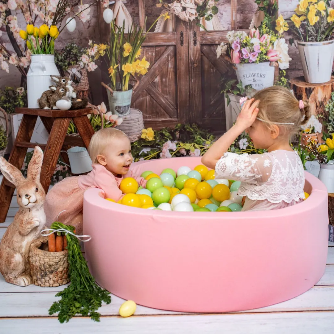 KiddyMoon Kinderballen 200 Stuks ∅7cm - Lichtgroen/Geel/Roze