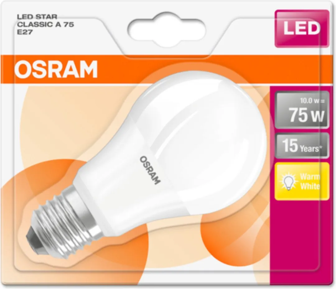 Osram LED-lamp E27 11W Warmwit
