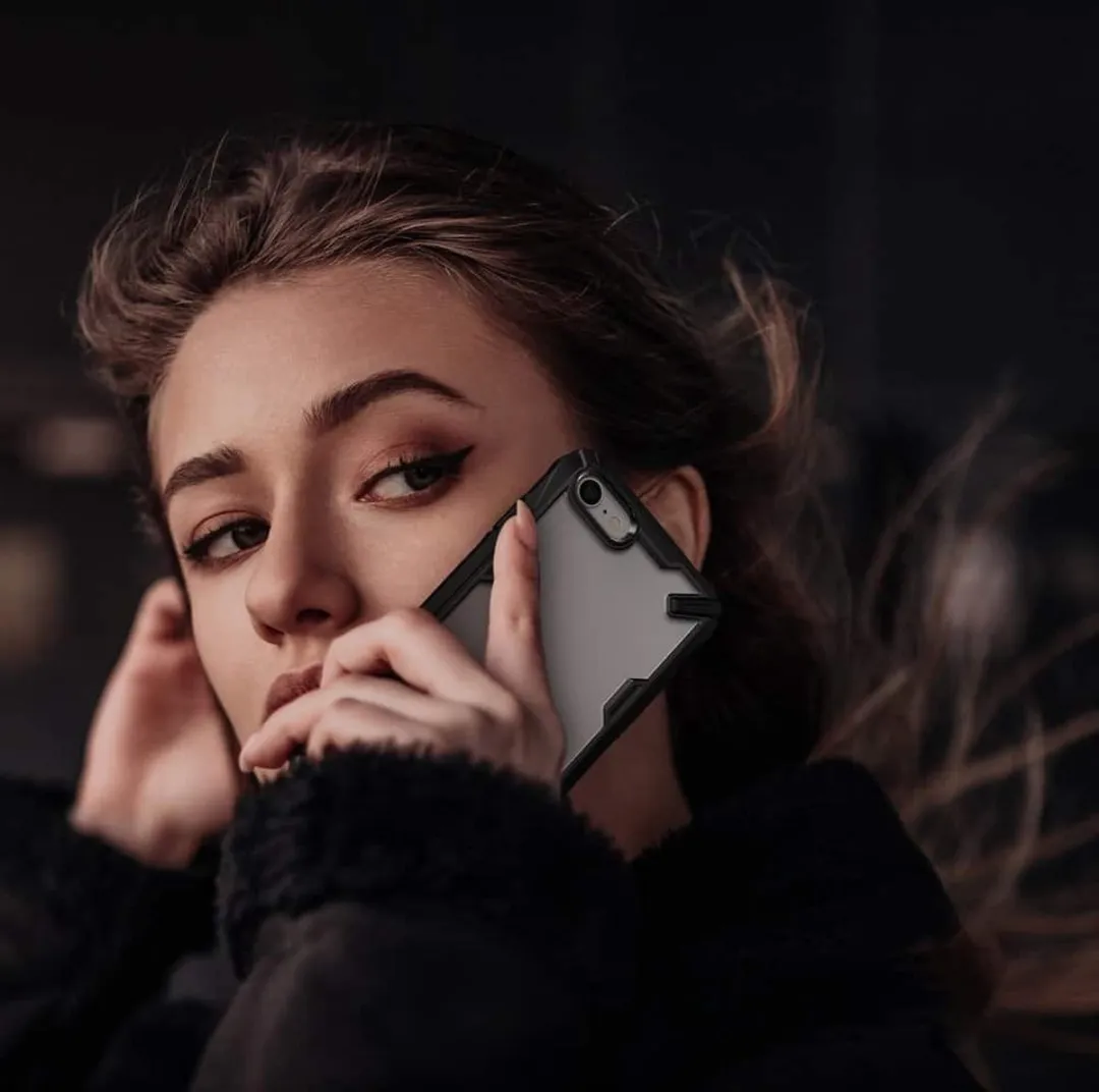 Ringke Fusion Backcase iPhone 8/7/SE 2020/2022 - Zwart