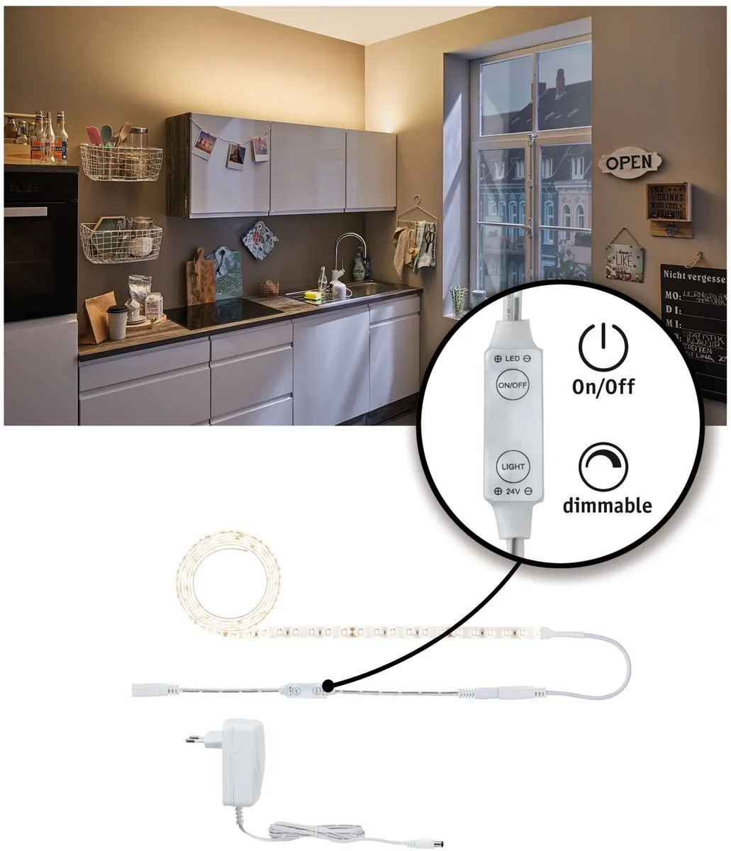 Paulmann SimpLED Power LED Strip Warm Wit 1,5m - 17W 1100lm/m