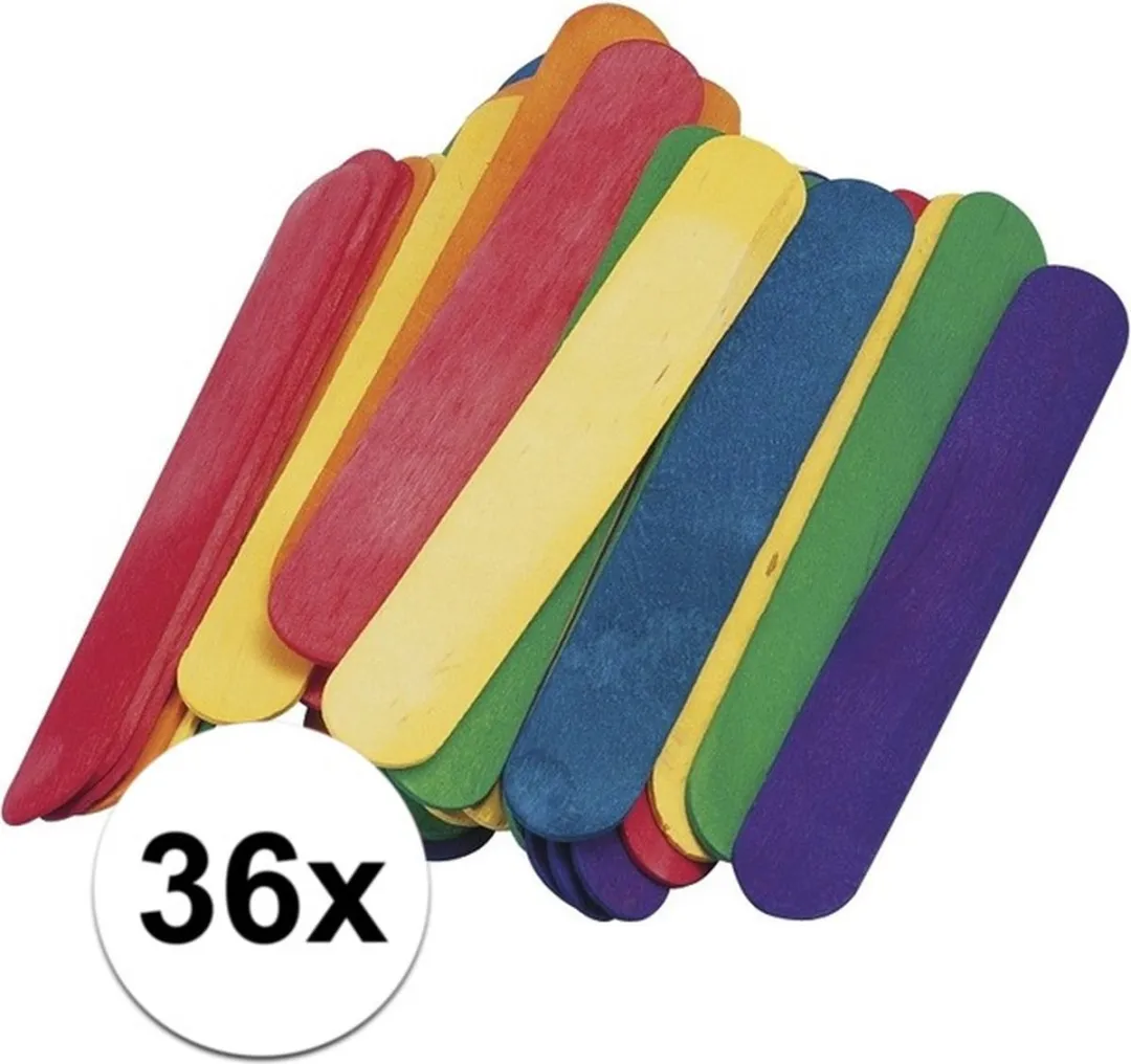 Rayher Gekleurde Knutselstokjes Multi - 36 Stuks
