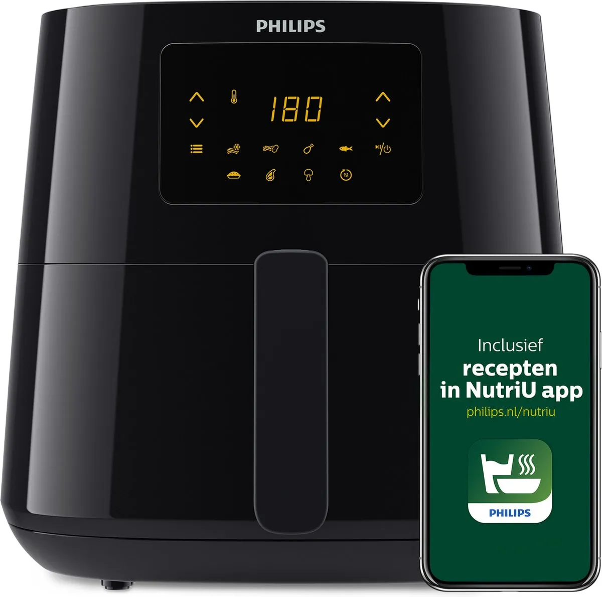 Philips Essential 3000 Series HD9270/93 Airfryer XL 6.2L - Zwart