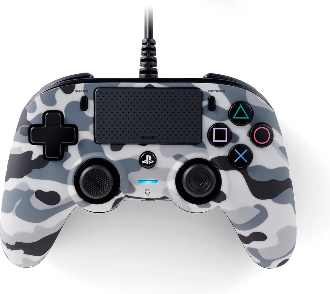 Nacon Compact Official Licensed Bedrade Controller - PS4 - Camo Grijs