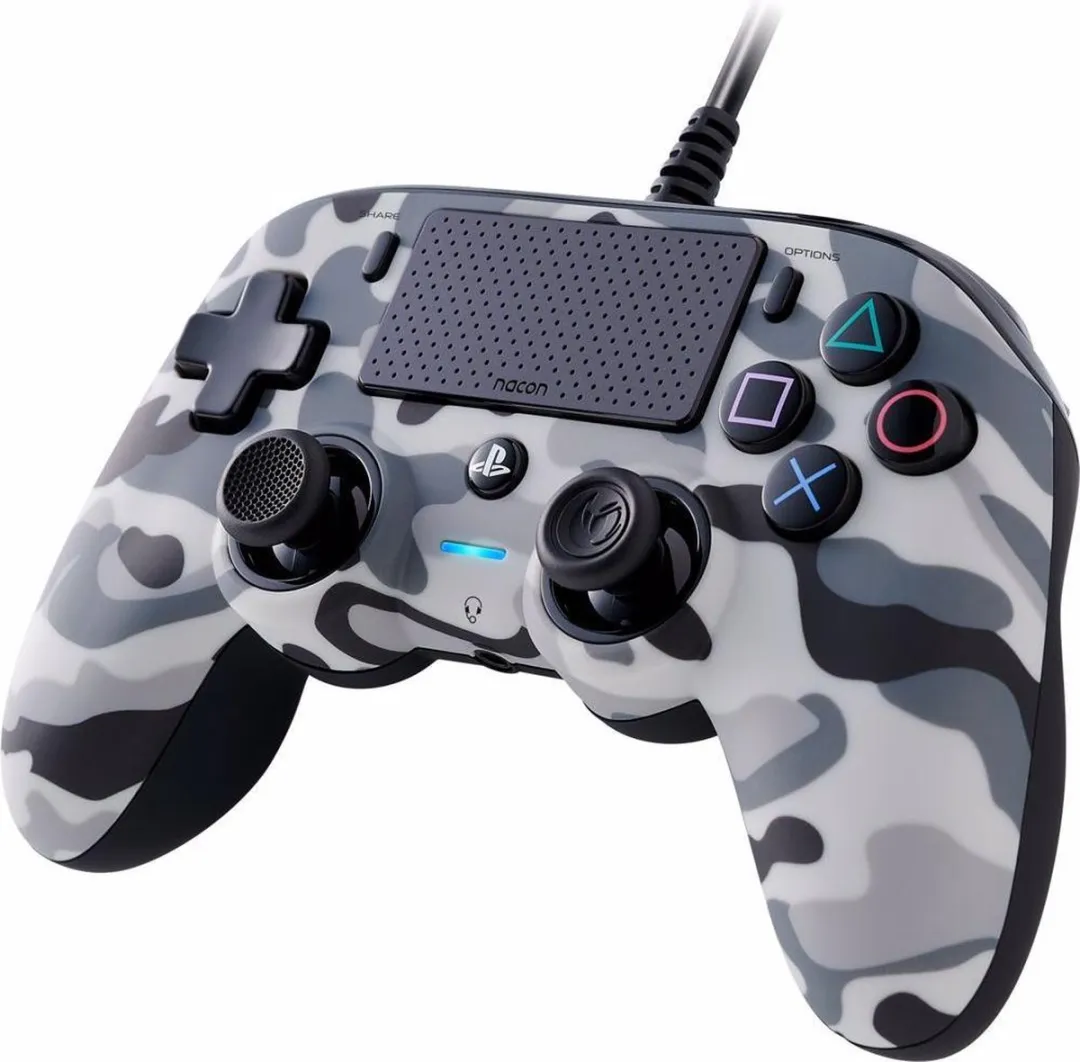 Nacon Compact Official Licensed Bedrade Controller - PS4 - Camo Grijs