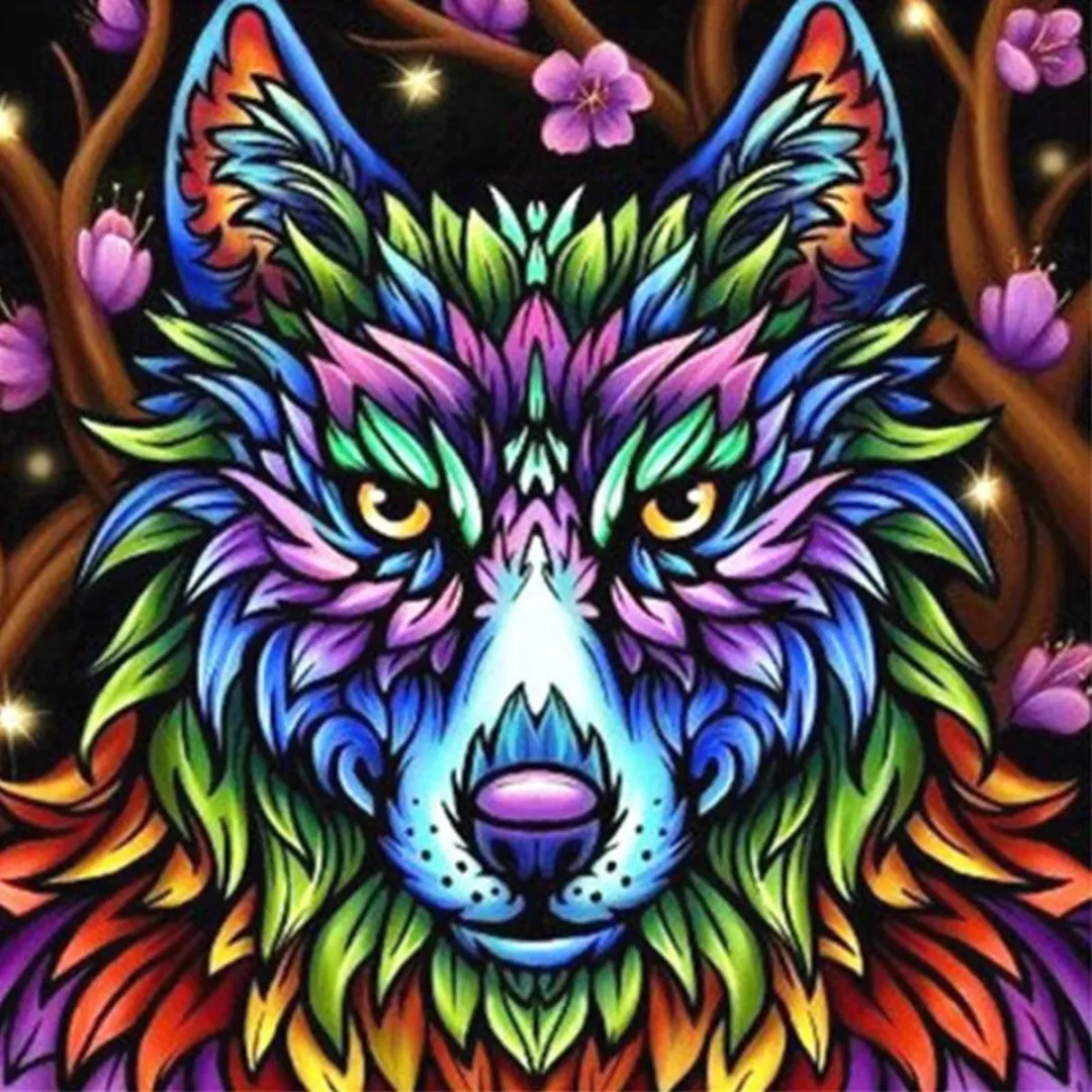 VDTOYS Diamond Painting VDTV046 Wolf