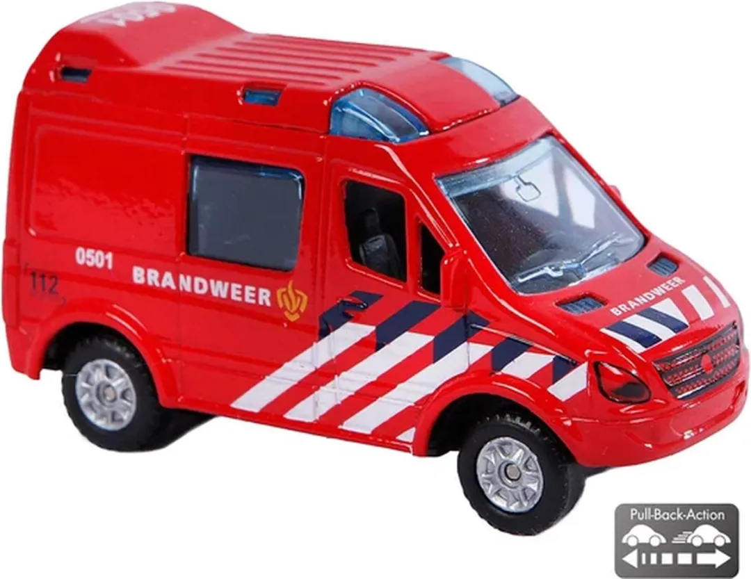 Kids Globe Die-cast Brandweerauto 520083 - Blauw