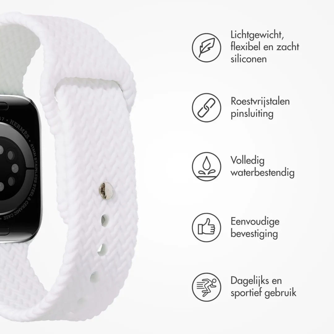 Imoshion Siliconen Bandje Apple Watch 38-42mm - Wit