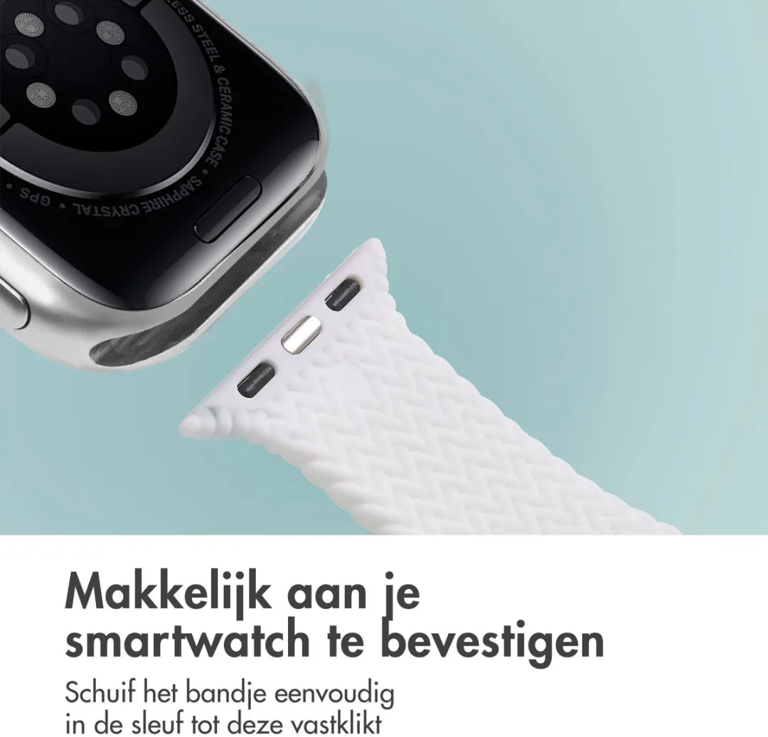 Imoshion Siliconen Bandje Apple Watch 38-42mm - Wit