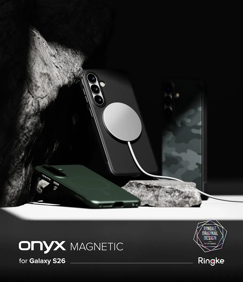 Ringke Onyx Magnetic Hoesje Samsung Galaxy S26 - Zwart