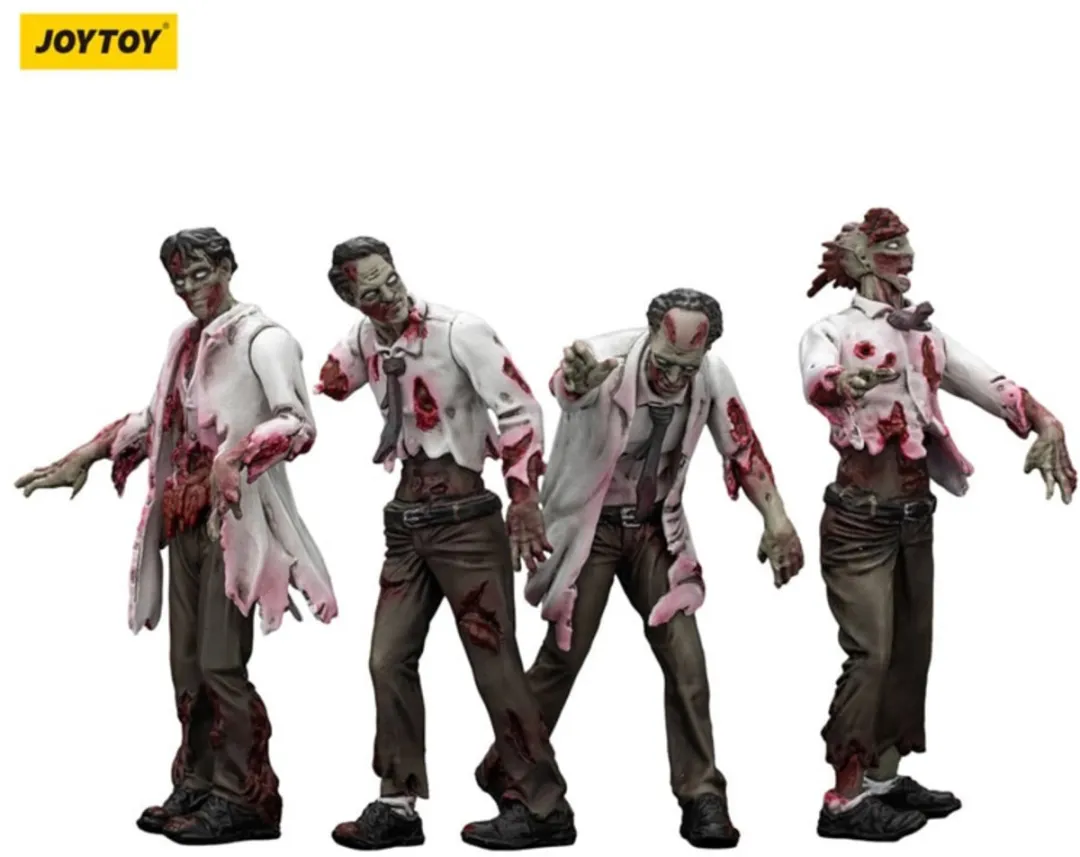 Joy Toy Zombie Dark Source Scientists Action Figuur 4-Pack