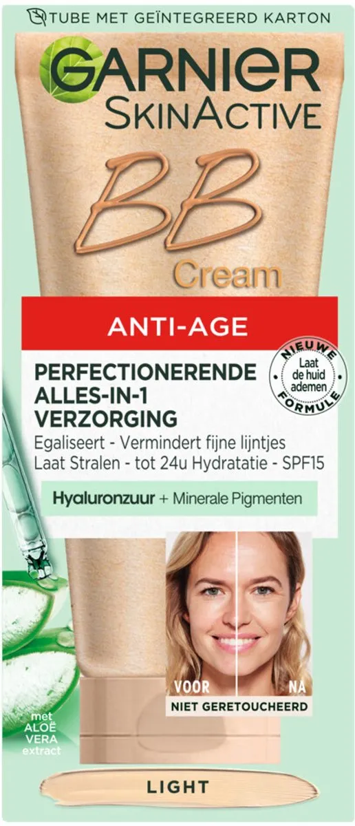 Garnier SkinActive BB Cream Light Anti-Aging 500ml - 10 Stuks