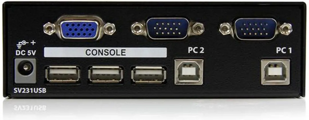 Startech SV231USBGB USB KVM-Switch 2-Poort - 5x USB 2.0 - afbeelding 2 van 6