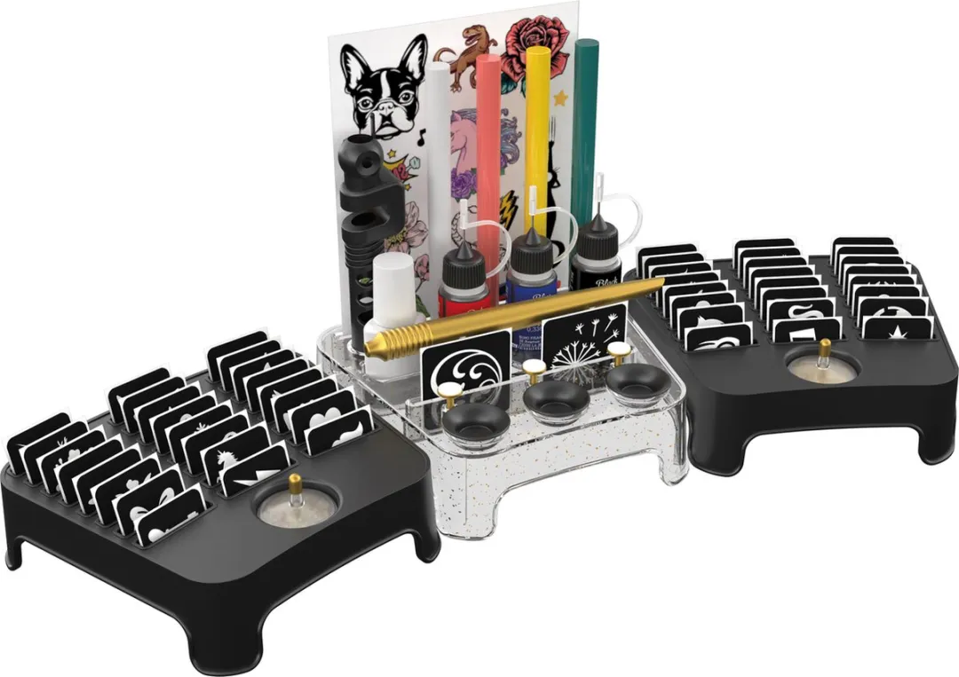 Buki Tattoo Studio voor Kinderen - 4 Markers & 3 Inkten