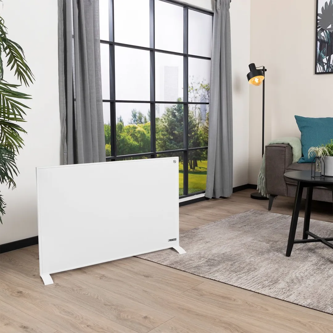 Infrarood paneel – Princess Elektrische kachel 540W - 60 x 90cm- Infrarood kachel - Infrarood Verwarmingspaneel 348054 – Inclusief mobiele app – Smart - WiFi - met App - Vrijstaand/Wandmontage - Energiezuinig - Infrarood paneel verplaatsbaar - Wit