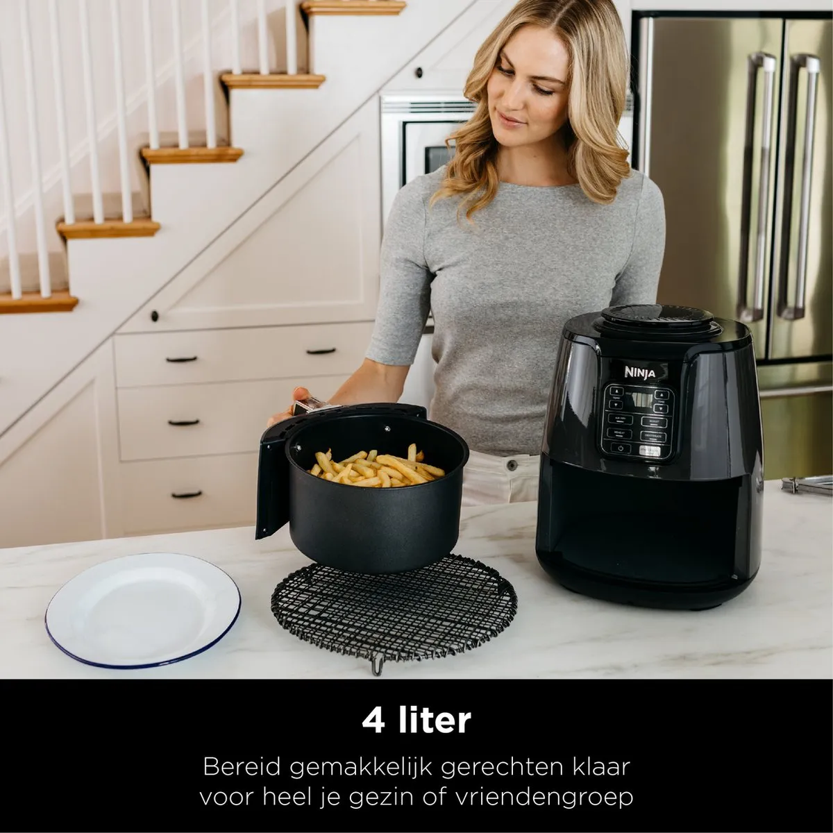 Ninja AF100EU Multifunctionele Heteluchtfriteuse 3,8L - 1550W
