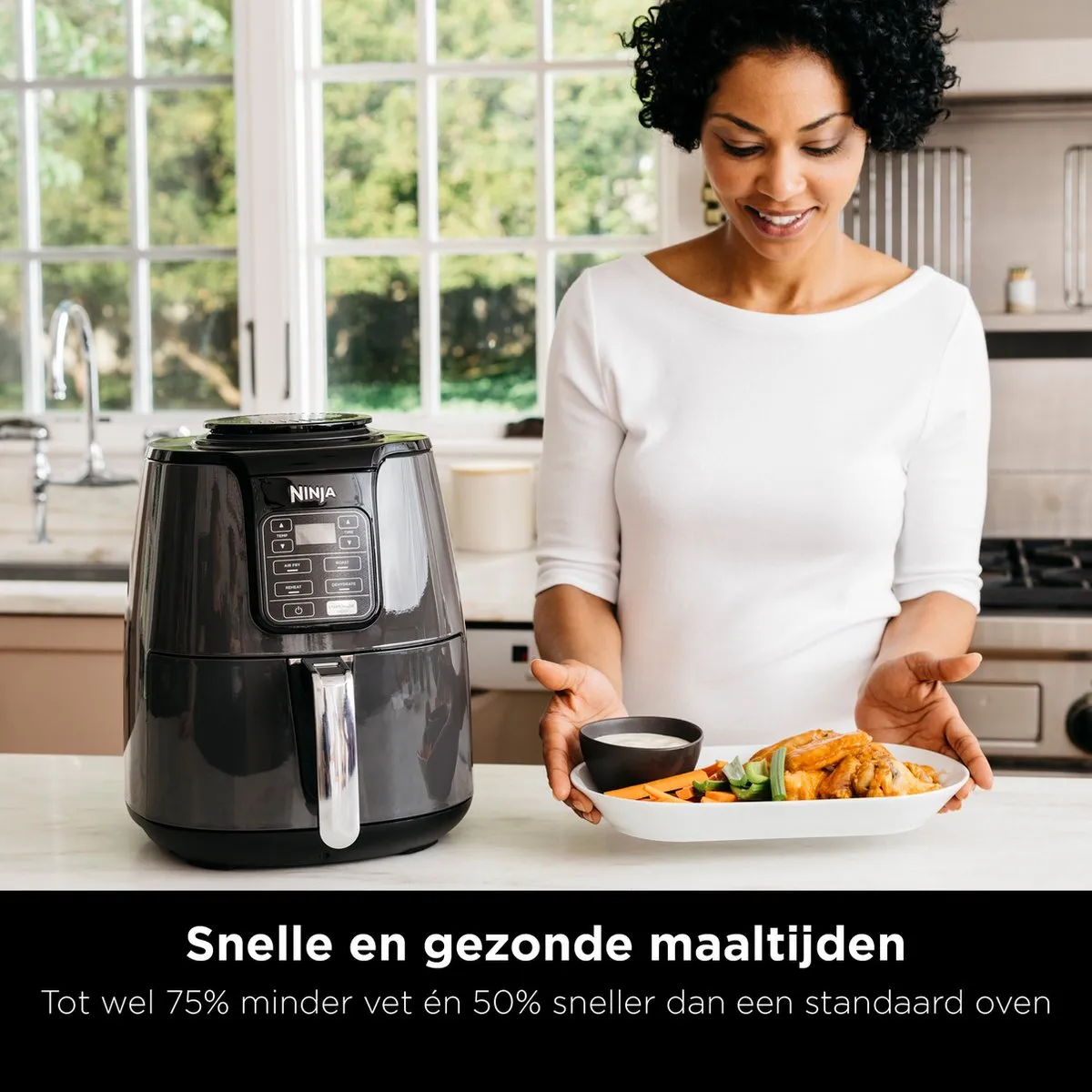 Ninja AF100EU Multifunctionele Heteluchtfriteuse 3,8L - 1550W