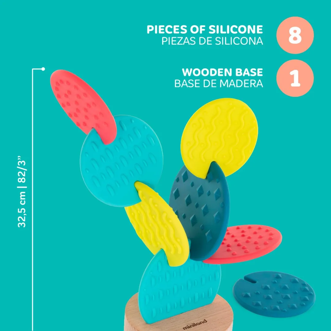 Miniland Sensorisch Speelgoed Cactus 8-delig - Multicolor